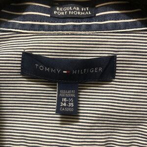 Tommy Hilfiger men’s cotton button shirt striped 16 1/2 (34-35)